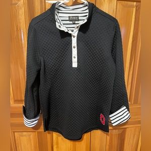 Game Day Couture Ohio State Buckeyes quarter button Womens quilted pull over